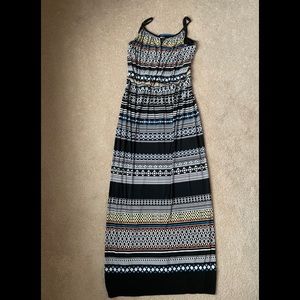 Printed colorful maxi dress